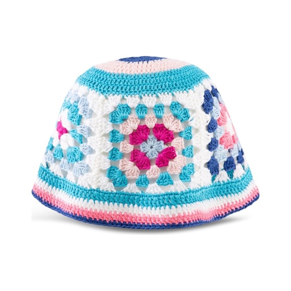 NWT MC2 Saint Barth Crochet Bucket Hat Multicolor - Picture 2 of 12